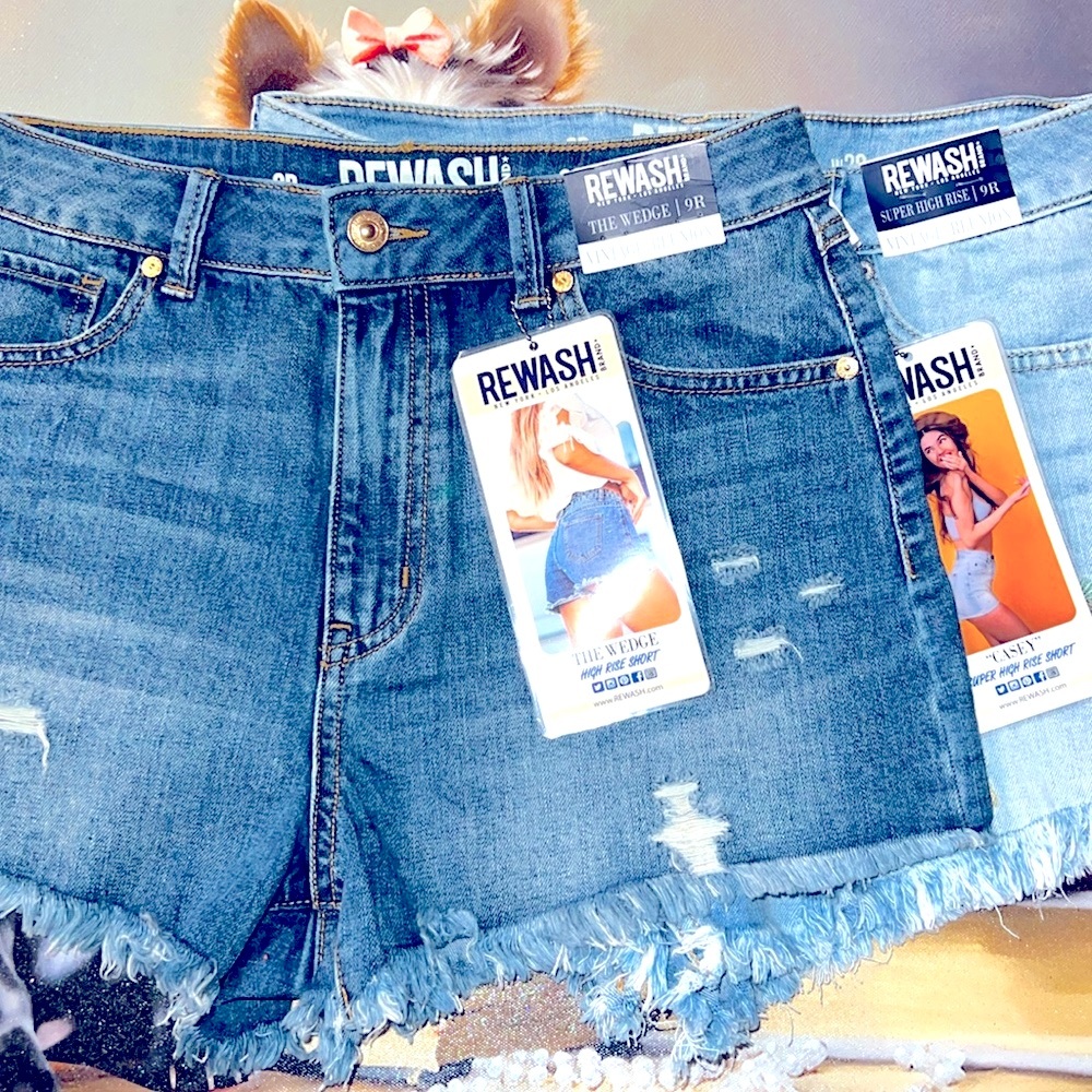 2 for $20 Rewash jean shorts set size 9